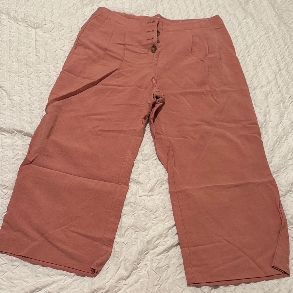 Loft High Rise Wide-Leg Pants